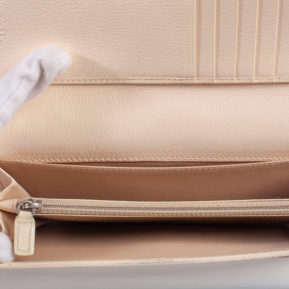 Authentic Dior Beige Floral Diorssima Wallet - Picture 11 of 11